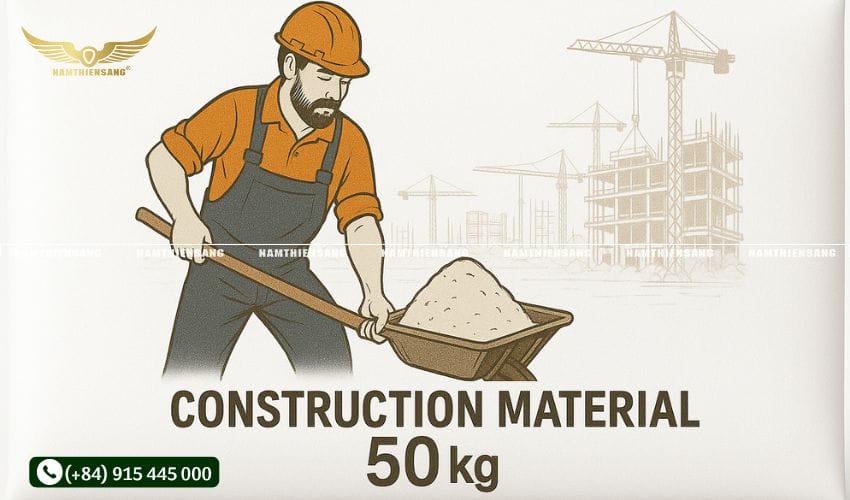 Bao bì PP dệt đựng vật liệu xây dựng